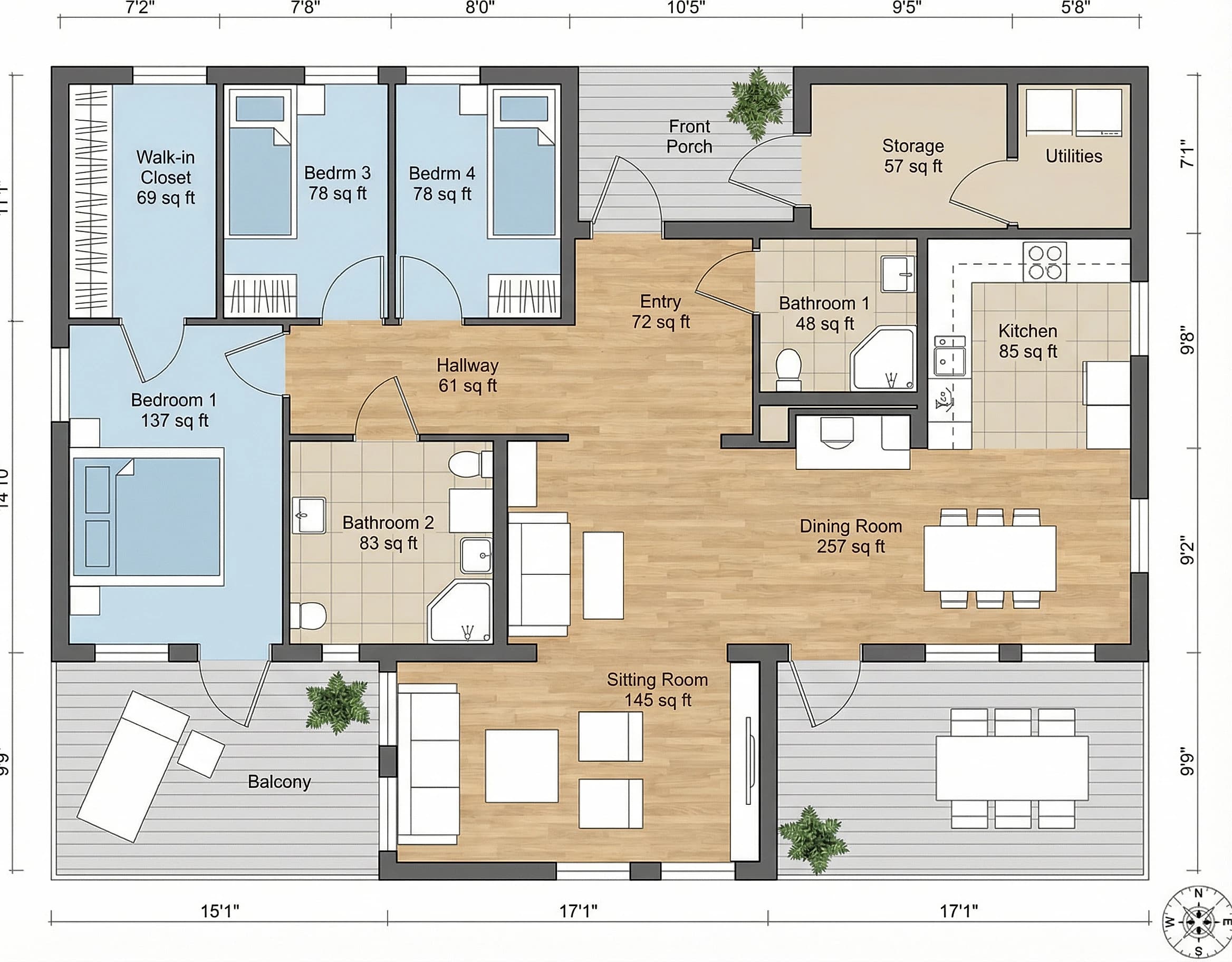 AI render produced from a Revit model 3